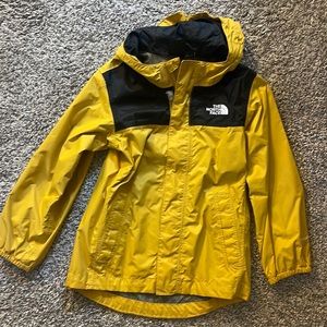 North Face Yellow Rain Jacket 4T